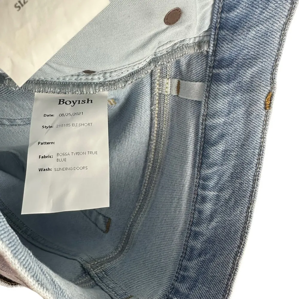 NWT Boyish Sz 27 The Eli High‎ Rise Comfort Stretch Short Sliding Doors - Image 8