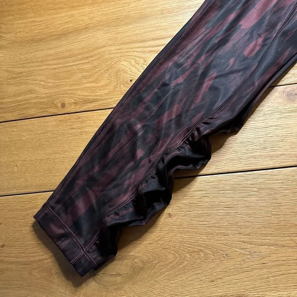 Lululemon Speed Tight IV Painted Animal Bordeaux Drama Black / Black 10 - Image 12