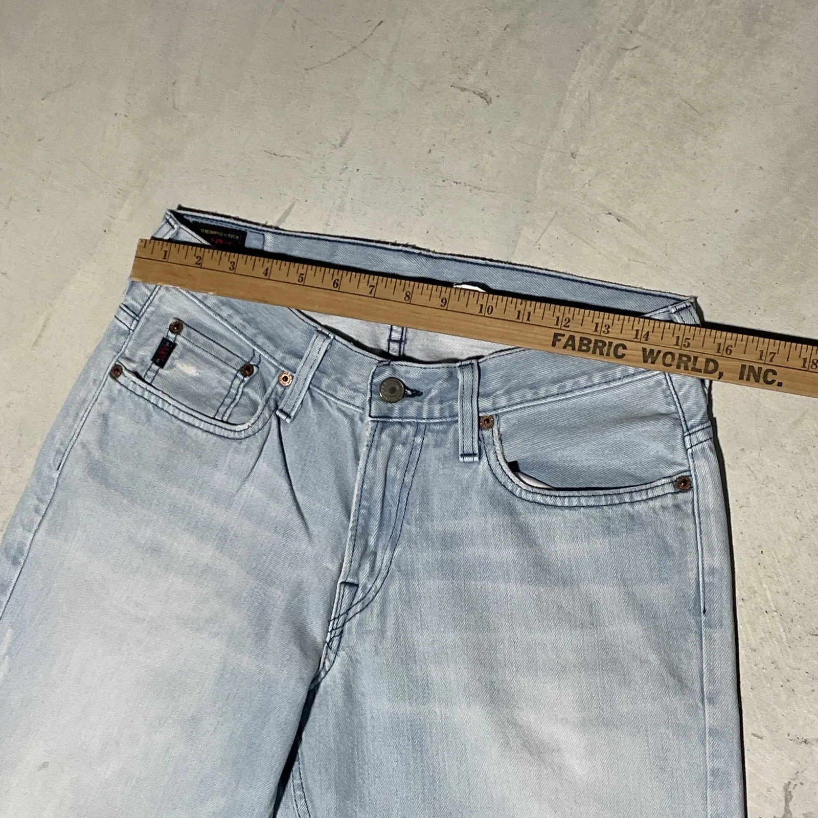 VTG 90s Y2K Abercrombie 1892 Flare Jeans Low Rise Boot Cut SZ 30x30 USA Made - Image 10