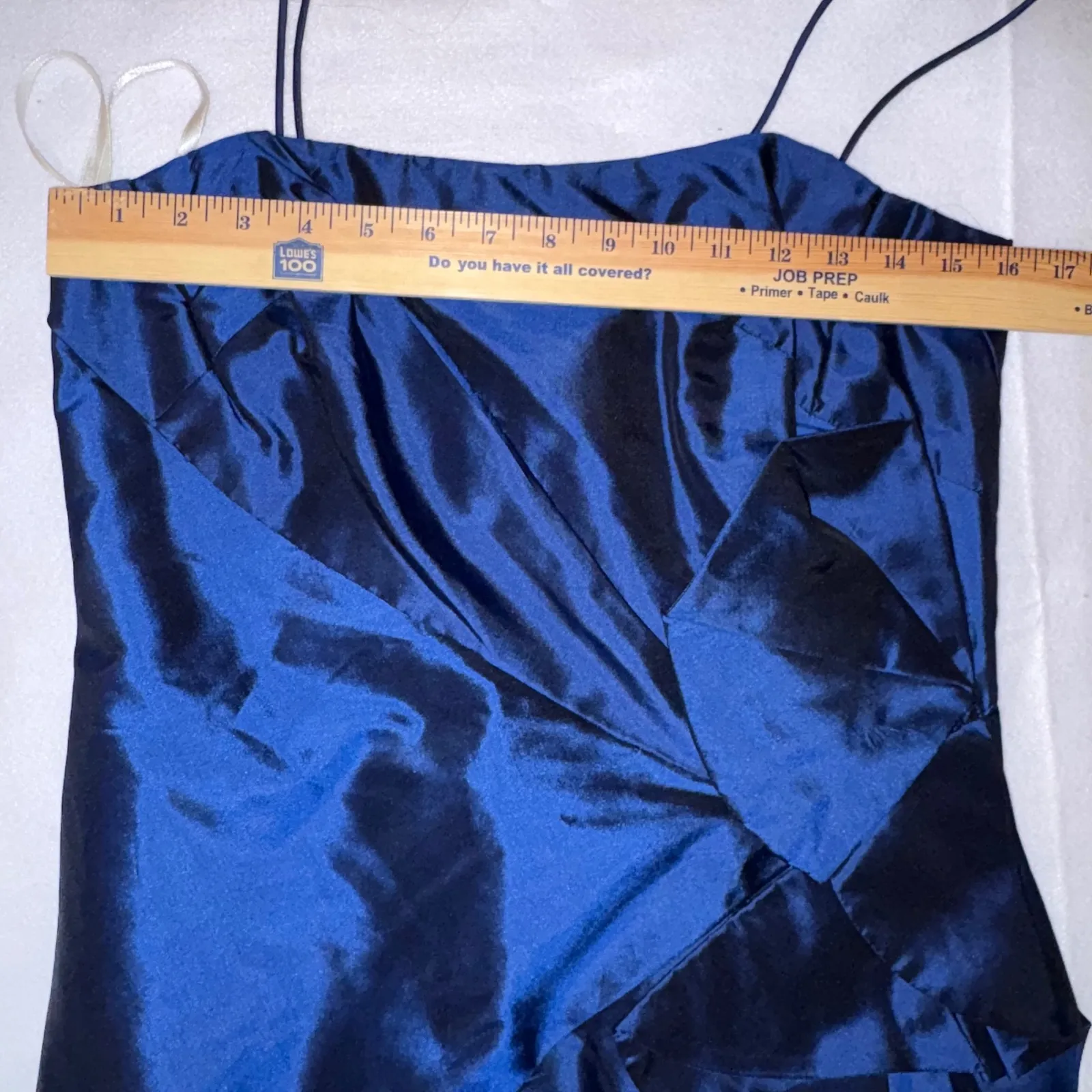 Marisa Baratelli Dress Thai Silk Blue Cocktail‎ Party Evening Occasion Size 10 - Image 7