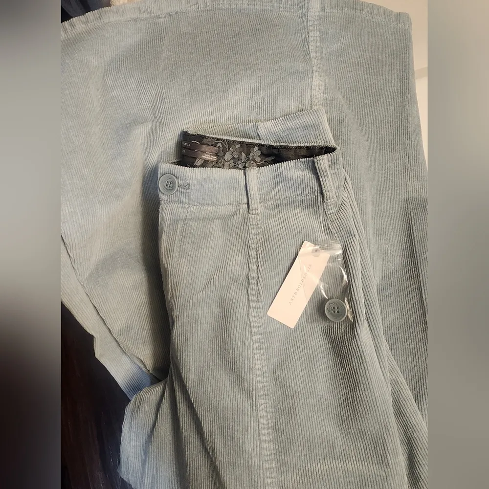NWT Anthropologie Shine Corduroy Palazzo Pants Size 4 - Image 5