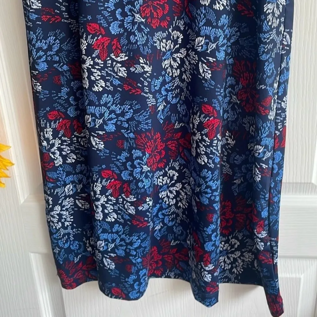 COLUMBIA BLUE/RED/WHITE SLEEVELESS OMNI-FREEZE UPF50 FREEZE DRESS - Image 4