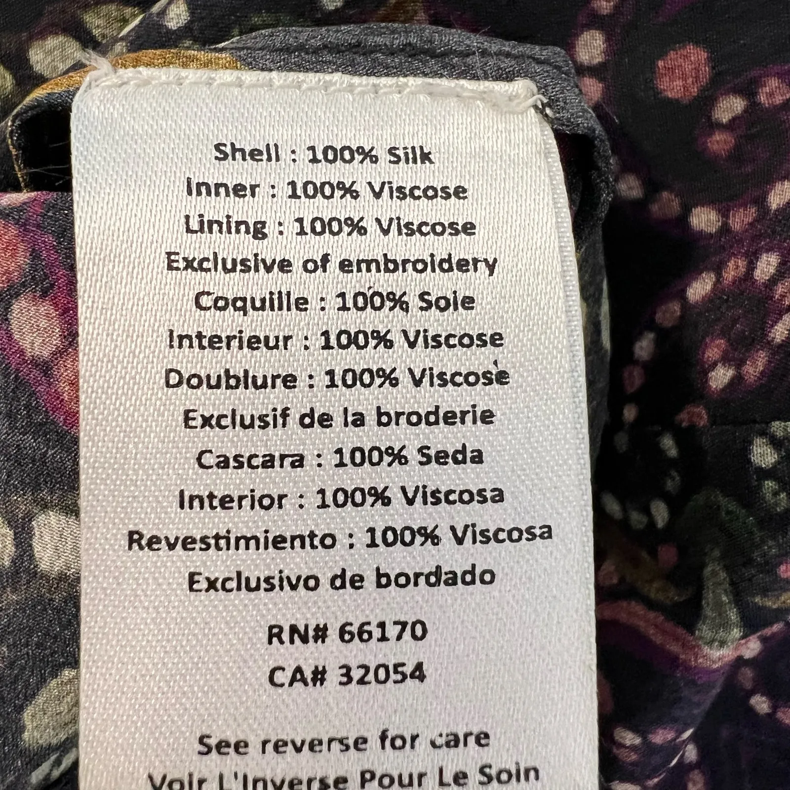 Hemant & Nandita Embroidered 100% Silk Jumpsuit Open Side & Back S Indie Boho - Image 10