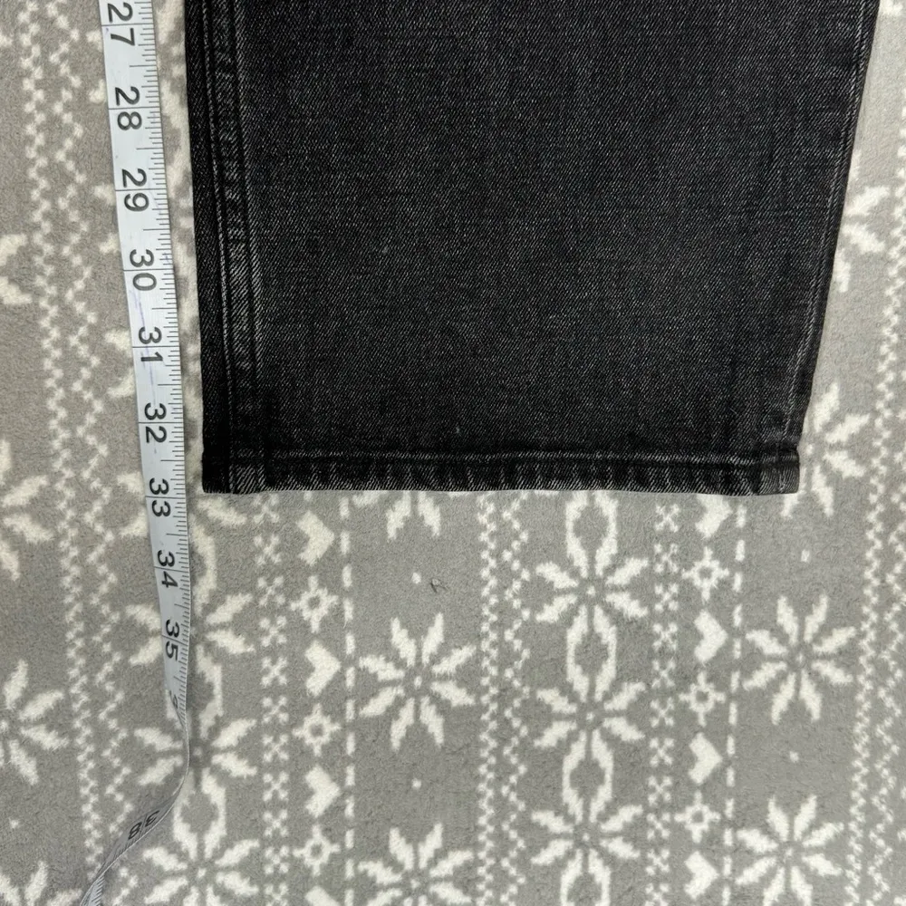 Abercrombie & Fitch 90's Slim Straight Ultra High Rise Criss Cross Black 20 Long - Image 9