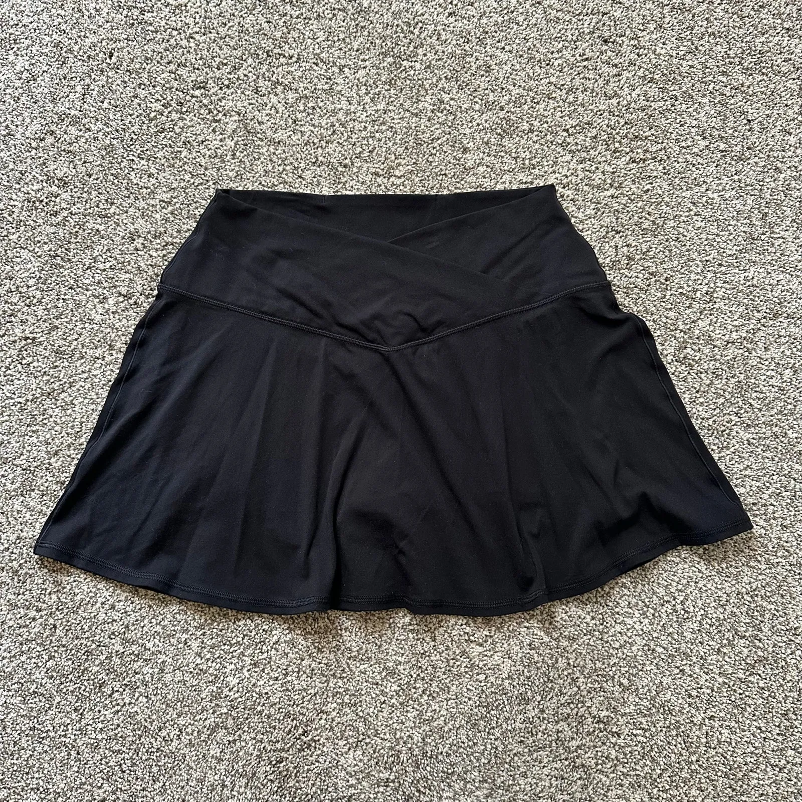 Aerie Offline black cross waist mini tennis skort size XL - Image 2
