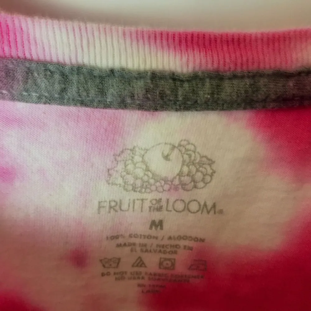 Oversized Fruit of the Loom T Shirt Tie Dye Outdoor Active Play Tee Short Sleeve - Image 4