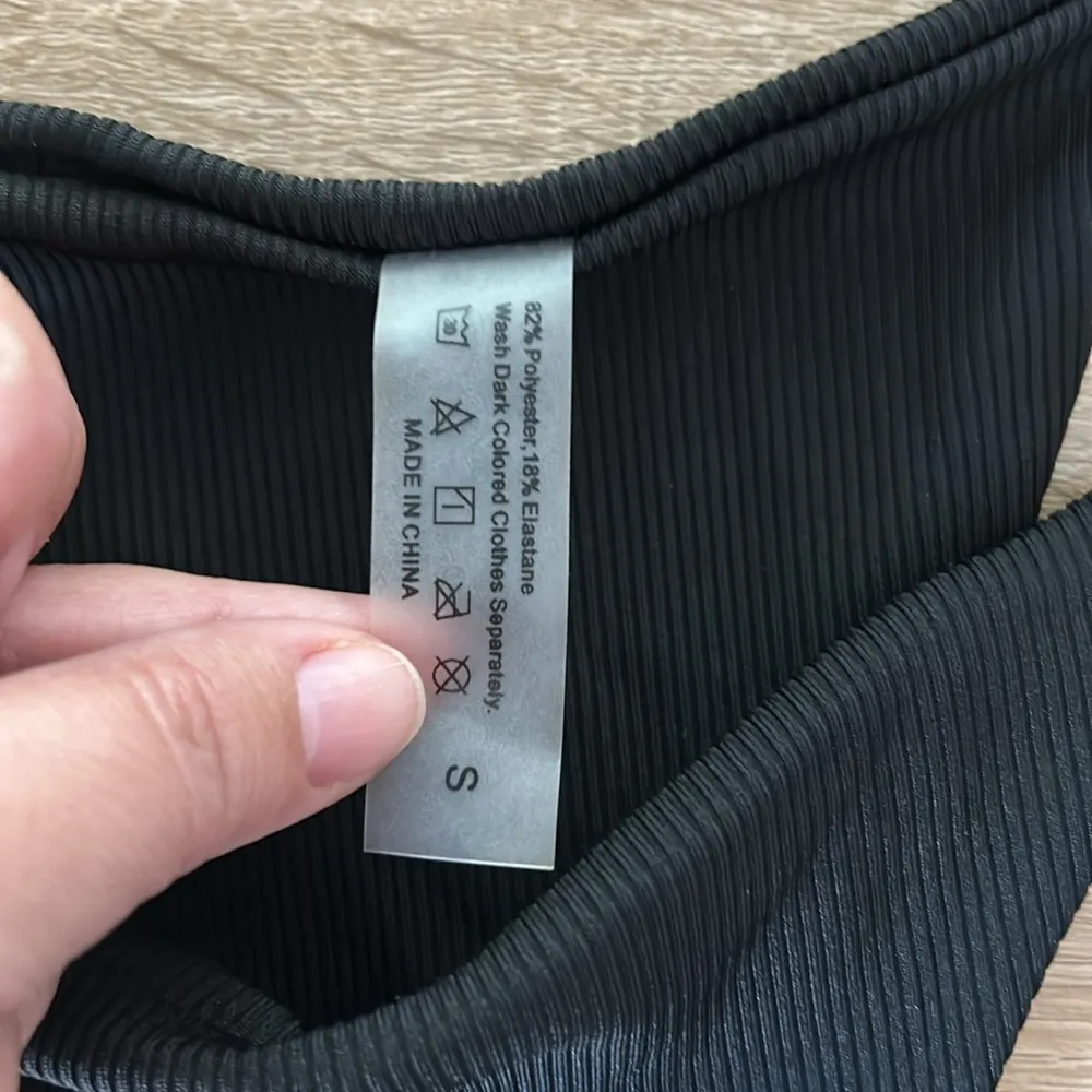 SHEIN ribbed black bikini bottom - Image 2