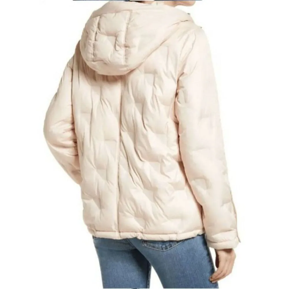 Sam Edelman  Pink/Light Peach PRE-MOLD QUILTED SHORT JACKET - Image 2