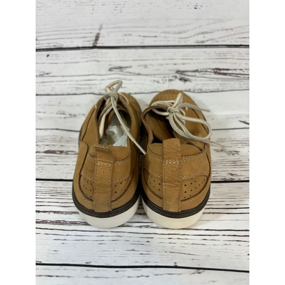 Men's Merrell Tan Leather Shoes Size 9.5 - Image 6