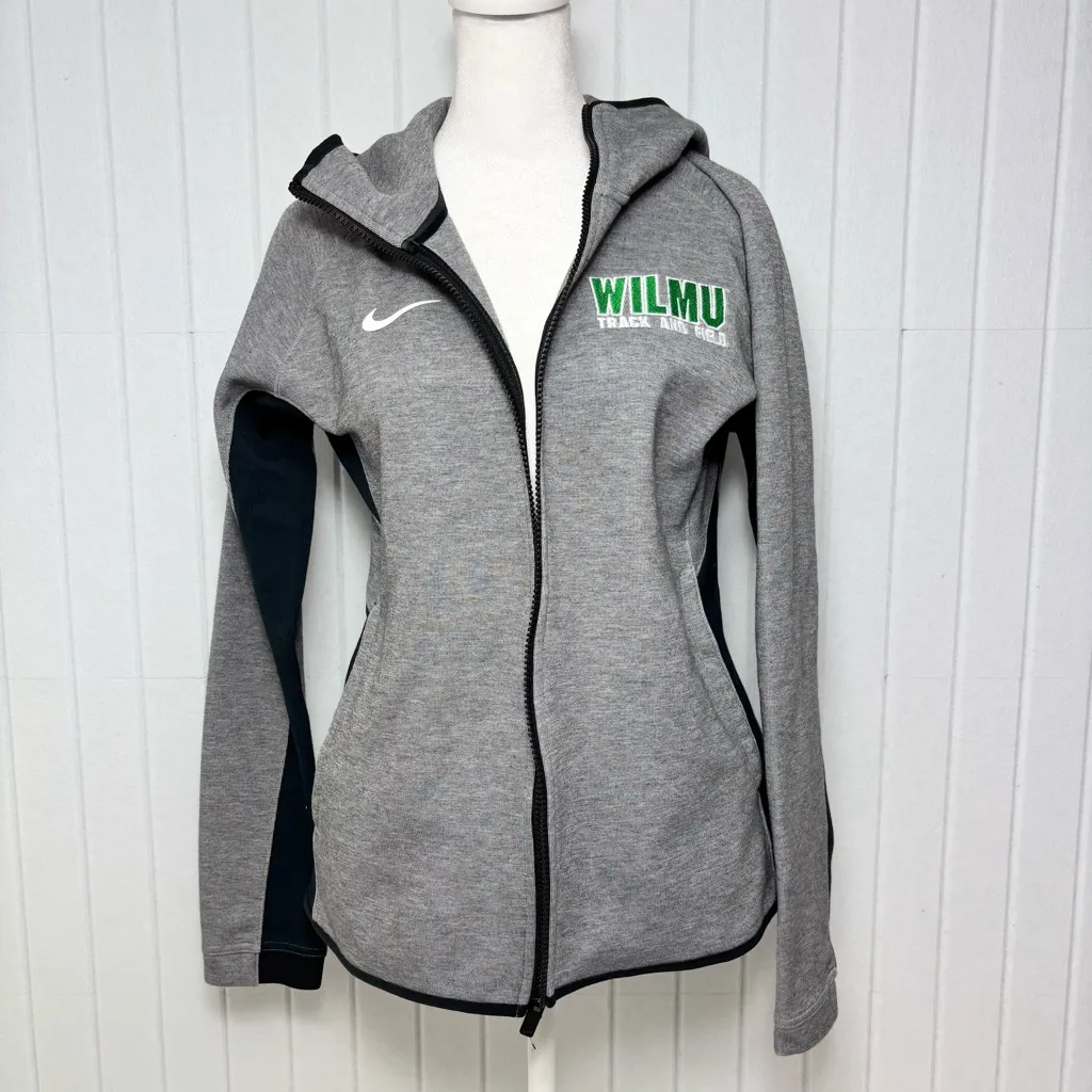 Nike WILMU Track and Field Gray and Black Jacket/Hoodie Size M - Image 10