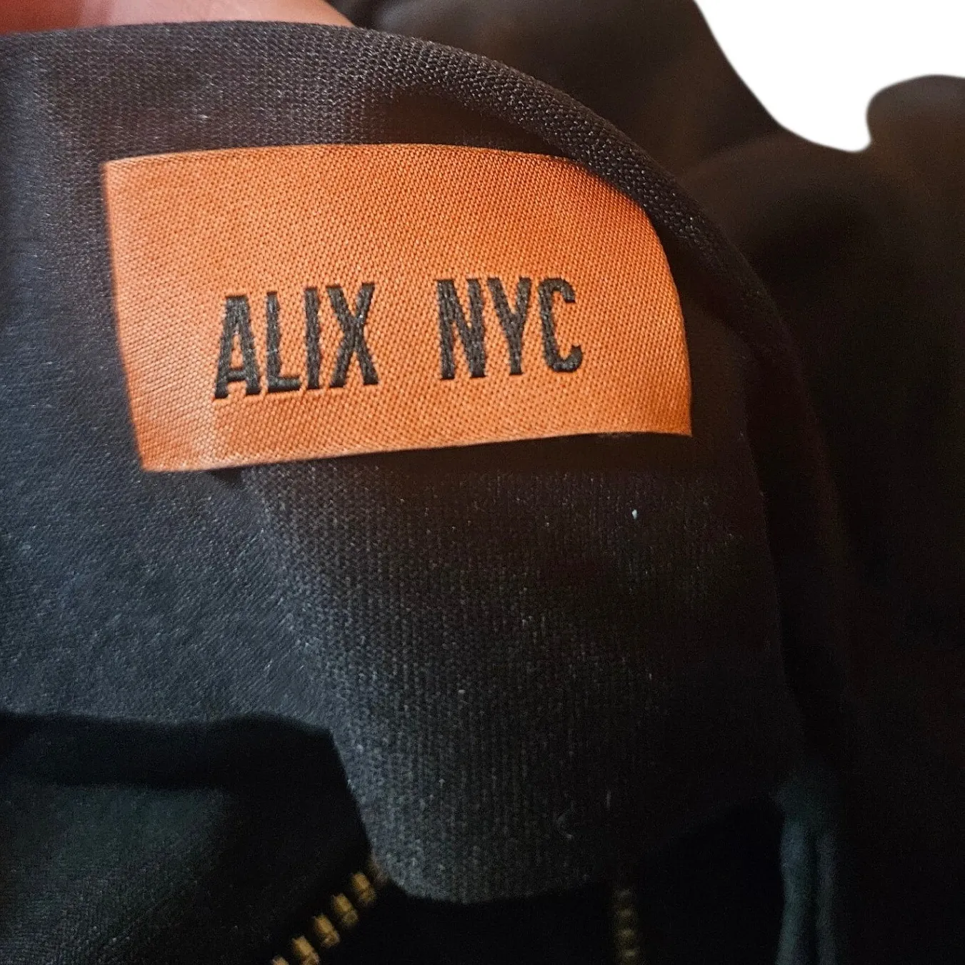 ALIX NYC Black Mock Neck Zipper Bodysuit Women's Size Small - Image 2