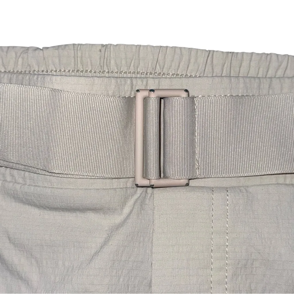 Athleta Trekkie Belted Pants Womens Sz 8 Birch Gray Hiking Outdoor Trail 530625 - Image 8