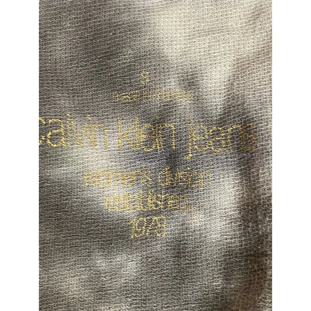 Calvin Klein Jeans Pullover Deep V Hoodie tie dye Vintage 90’s ? Womens Small - Image 8