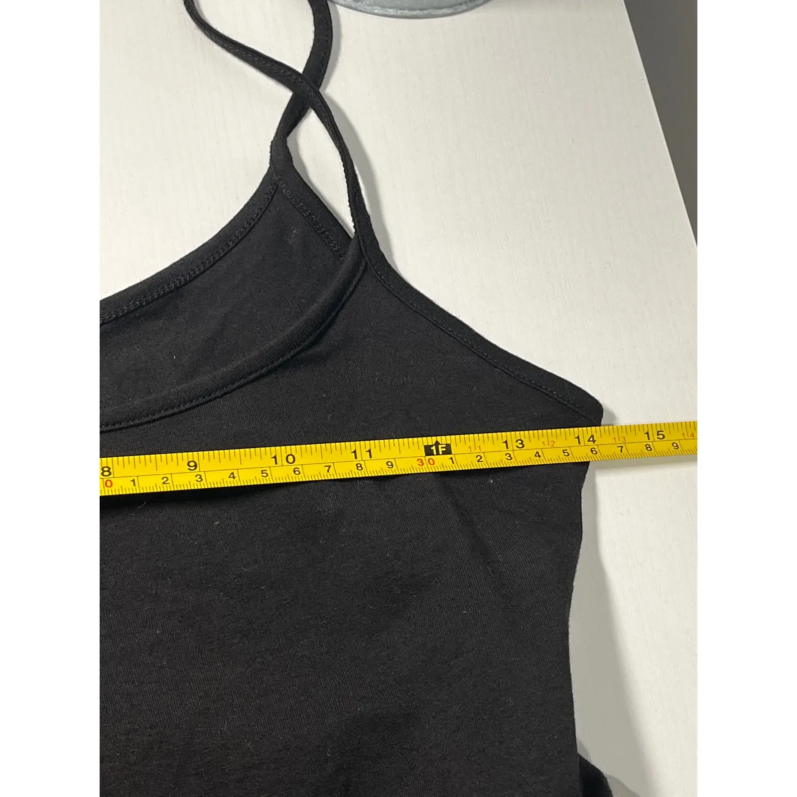 Forever 21 Black Spaghetti Strap Mesh Overlay Midi Dress Size Small - Image 7