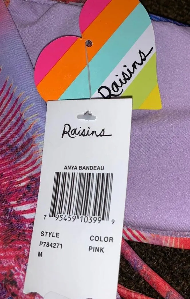 printed Bandeau bikini top - Image 5