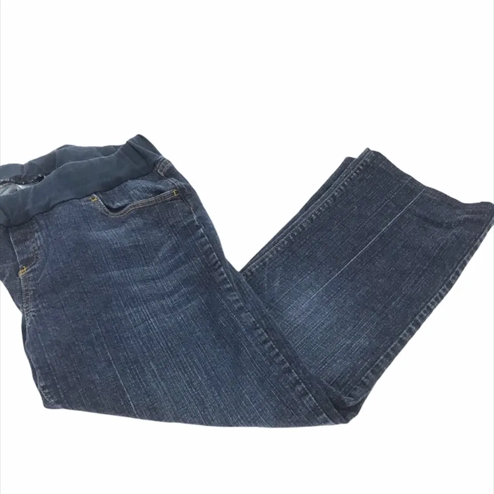 Motherhood Short Panel Straight Leg Jeans Blue Size XLarge - Image 8