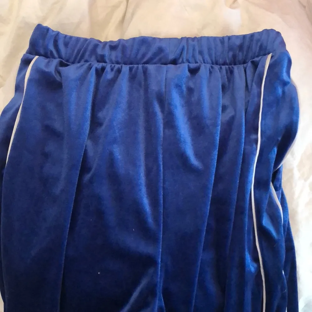 Forever 21 Cutest Royal Blue Velour  Jogger Pants - Image 4