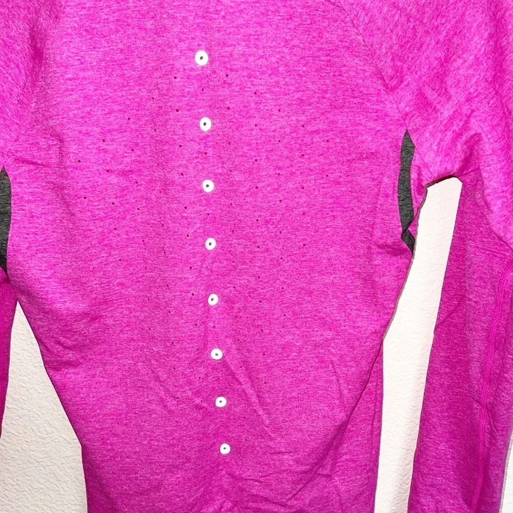 New Balance NB Dry Hot Pink Long Sleeve Running Shirt - Image 9