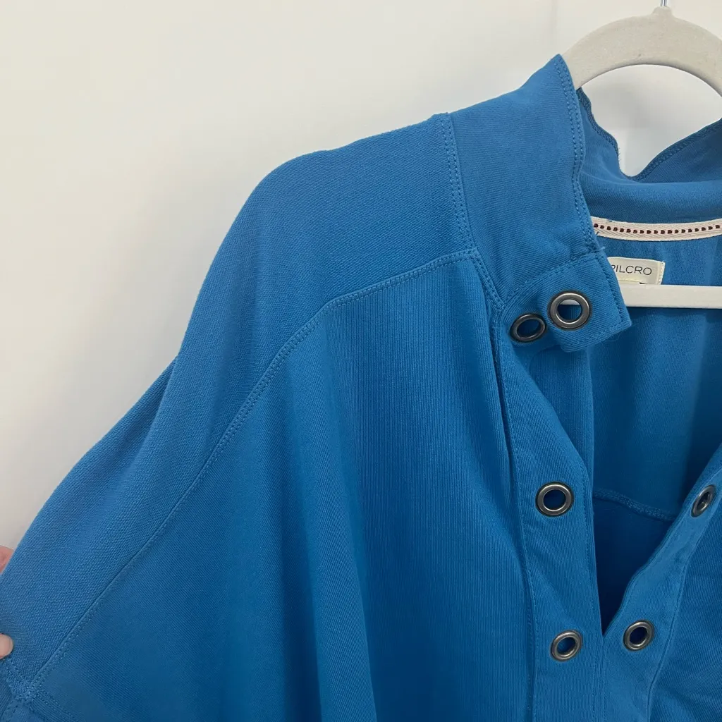 Anthropologie Blue Button-Down Top - Image 6