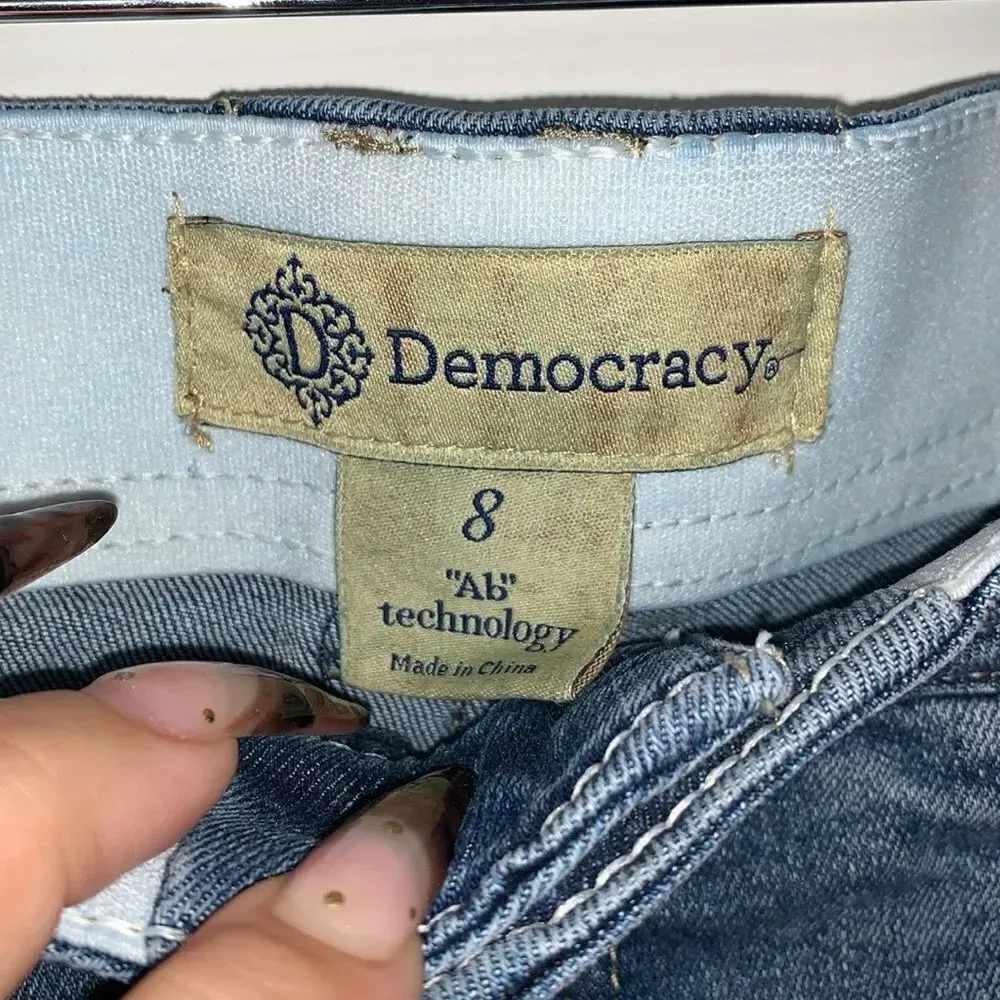 Democracy Ab Technology Blue Jeans Size 8 - Image 4