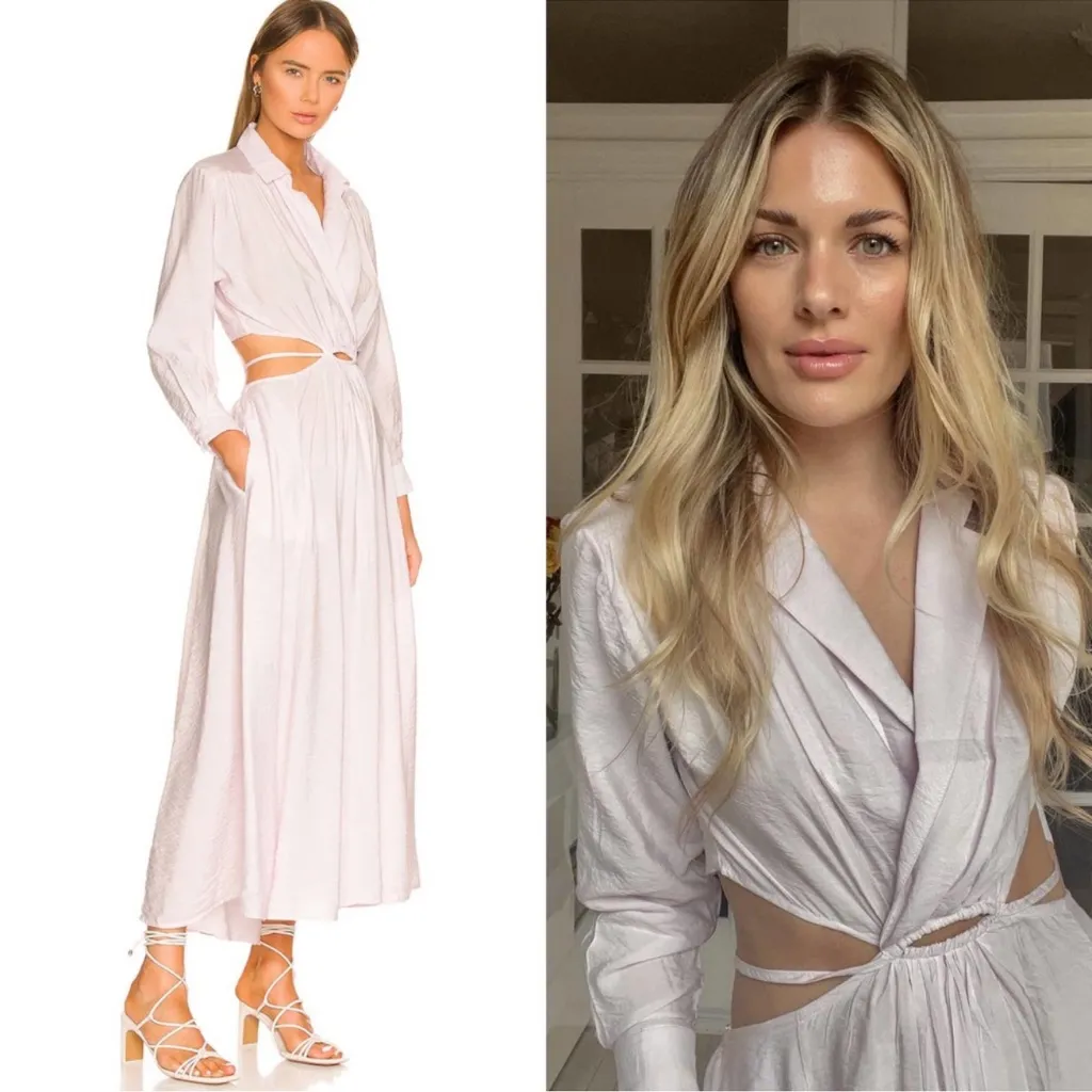 Young Fabulous & Broke Cut Out Maxi Dress Violet - Image 2