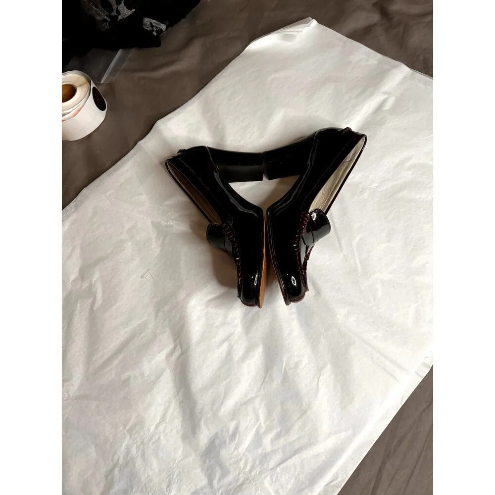 Michael Kors Bayville womens size 9 deep red patent-leather shoes - Image 2