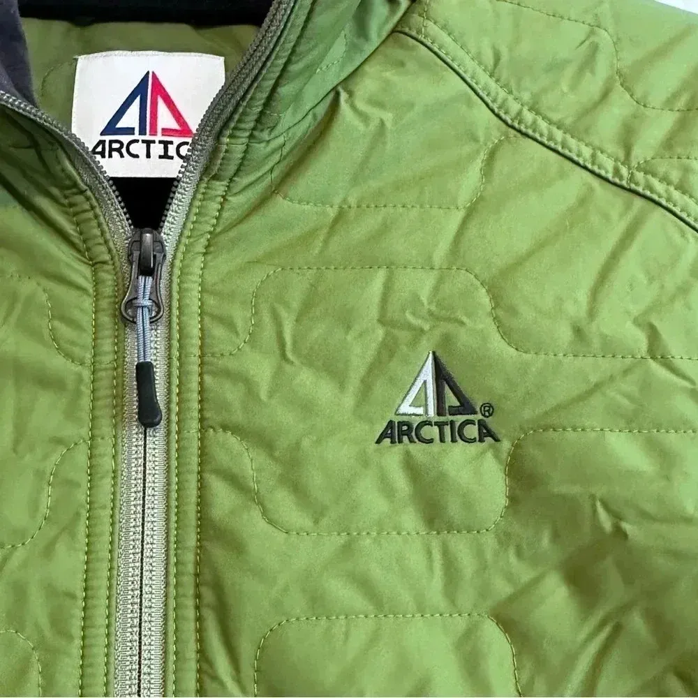ARCTICA Down Puffer winter Ski Jacket Light Fill Green Waterproof Medium - Image 4