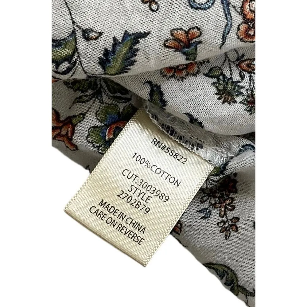 Max Studio Multicolor Floral Short Sleeve Women's Top Size Small | 41-41 - Image 3