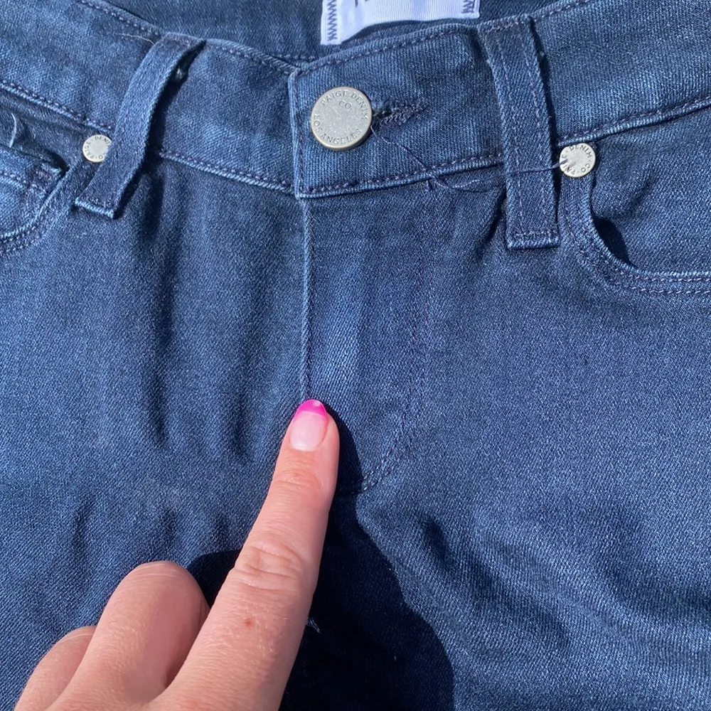 PAIGE Verdugo Ankle Dark Wash Skinny Jeans 26 - Image 8