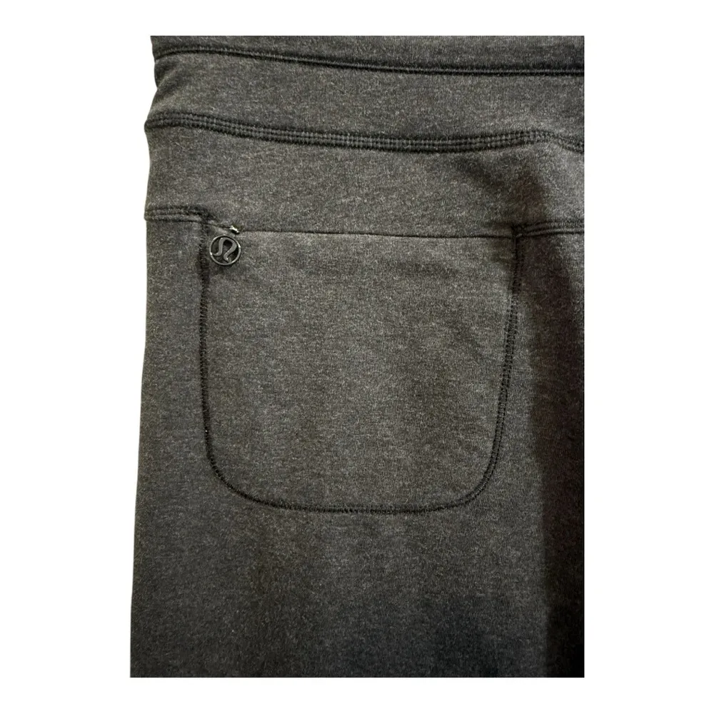 Lululemon  High Rise Wide Leg Sweatpants Yoga Pants Dark Gray - Image 4