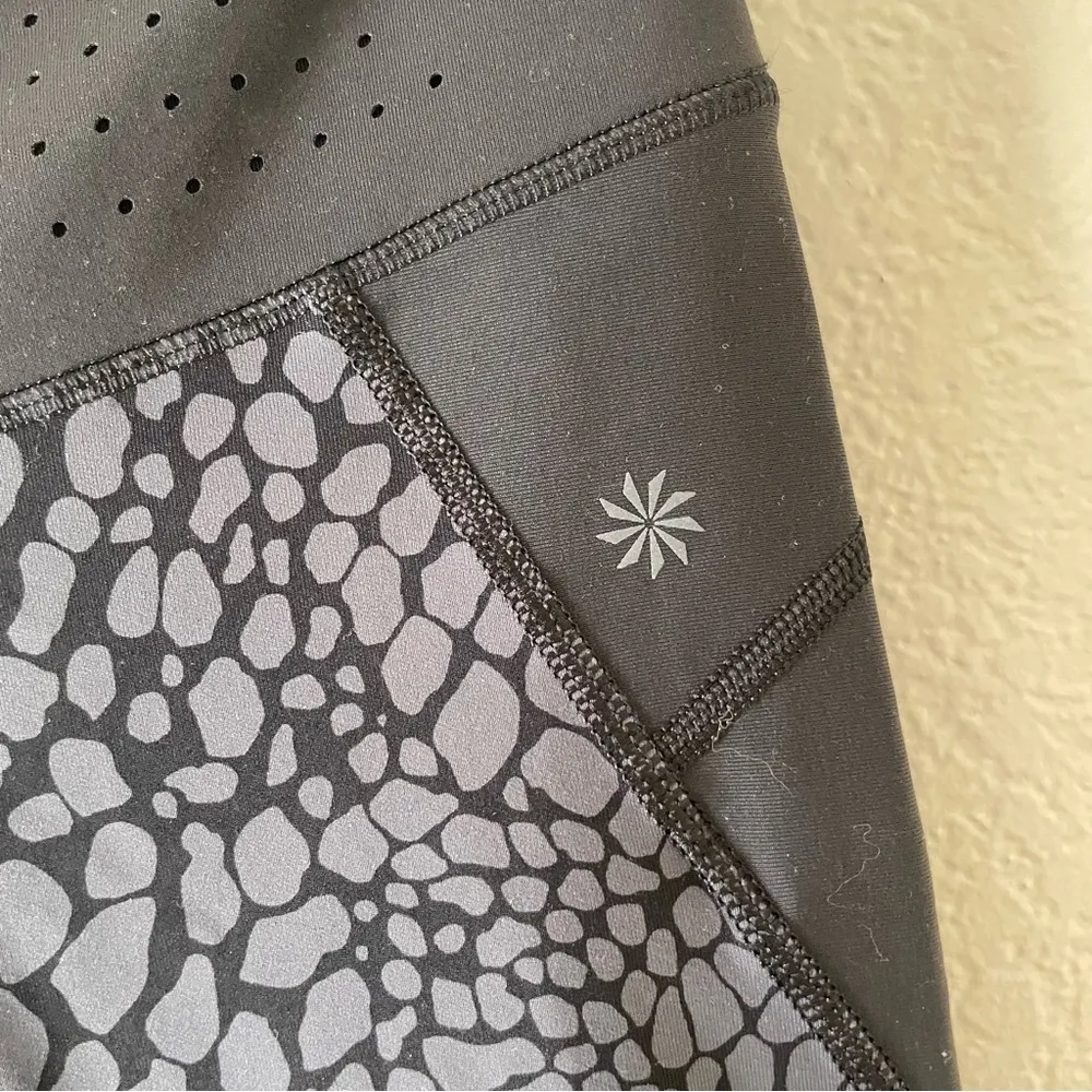 Athleta Crocodile Stealth TruCool Capri Leggings - Image 3