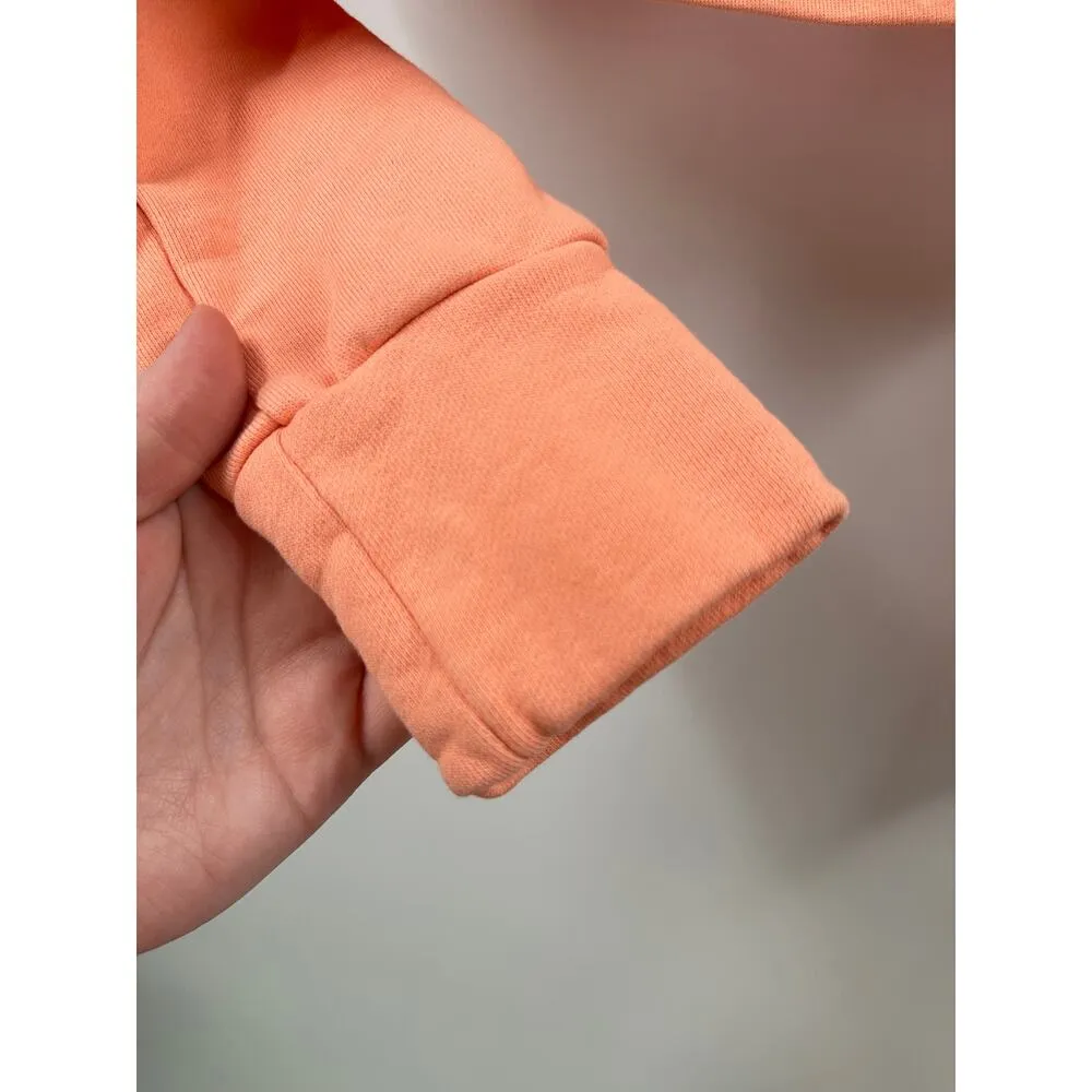 Gymshark Extra Small Cropped Orange Pull Over Hoodie - Image 5