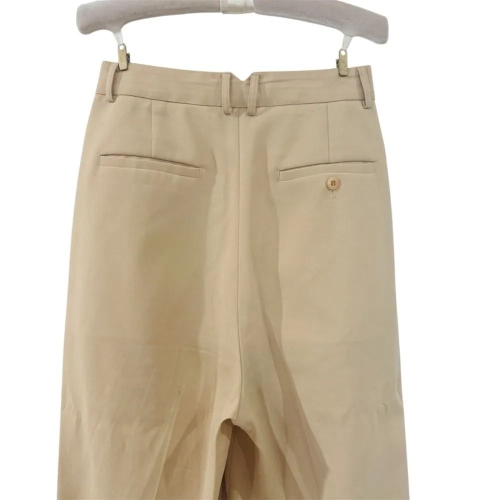 The Frankie Shop Butter Yellow high waisted Pleated Trouser Size XS EUC - Image 3