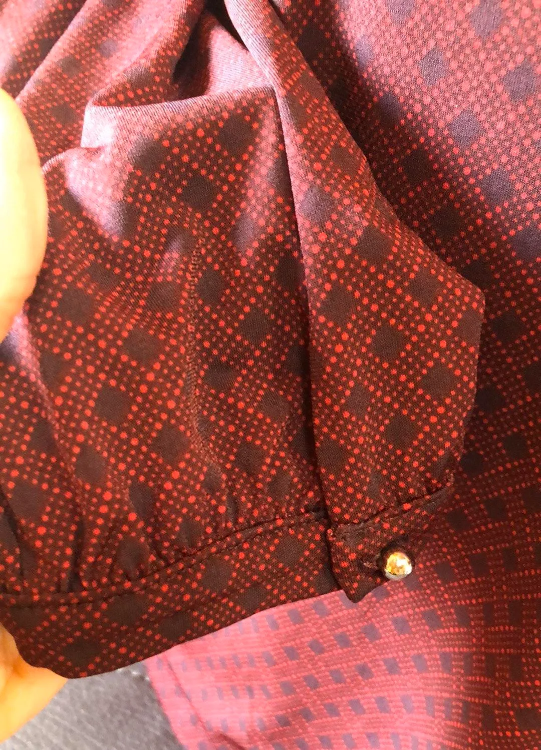 NEW YORK & COMPANY Stretch Burgundy Top Size M - Image 5