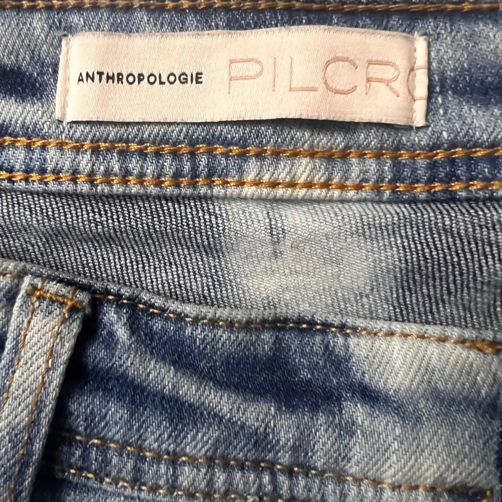 ANTHROPOLOGIE PILCRO Women's Slim Boyfriend Jeans Denim Tie Dye Stretch Size 31 - Image 3