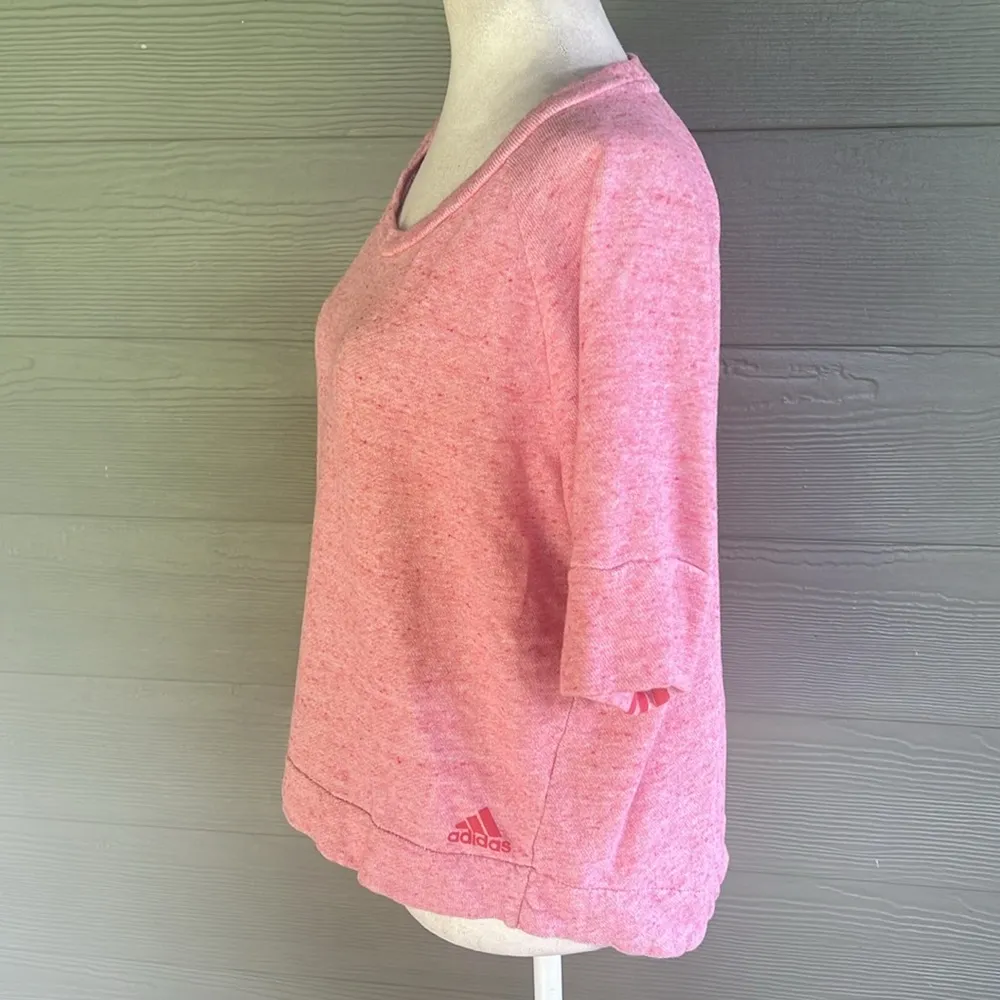 Adidas Short Sleeve Sweatshirt - No Size Tag! - Image 7