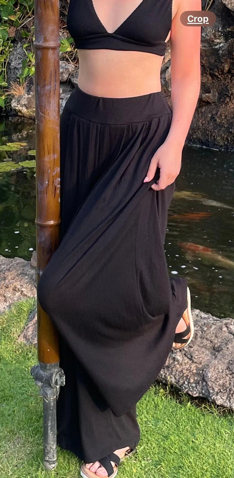 Black Flowy Pants - Image 3