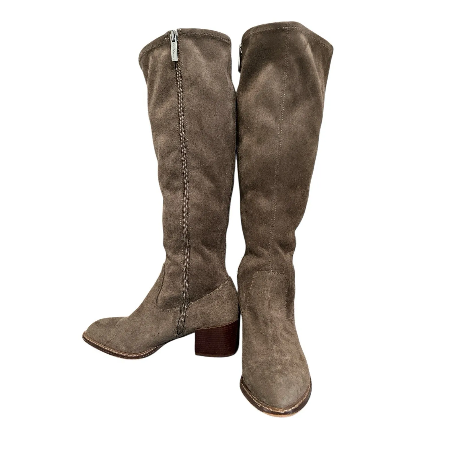 BCBGENERATION brown hued suede over the knee boots with small heel 7.5 - Image 4