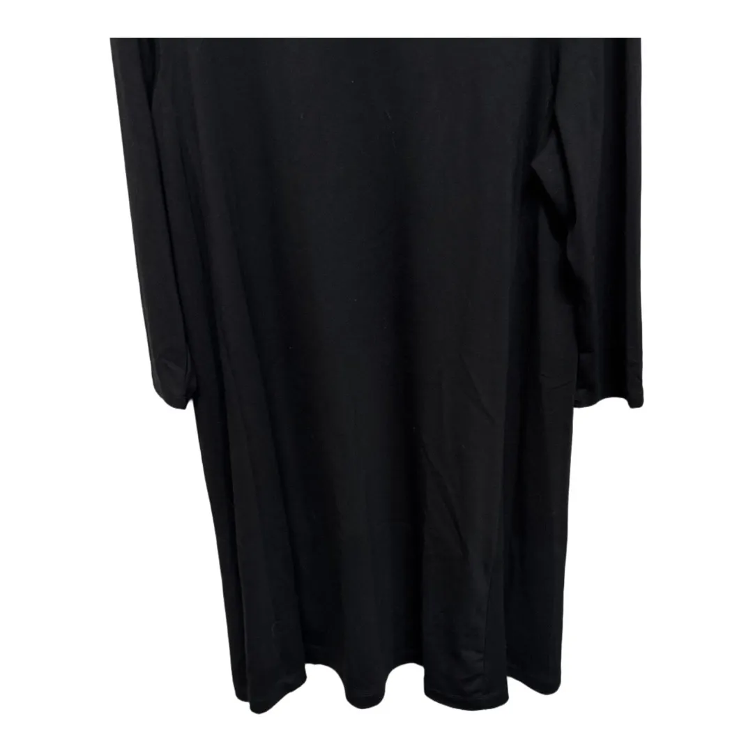 Loft Black Long Sleeve Shift Dress Business Casual Church Size XL Business - Image 3