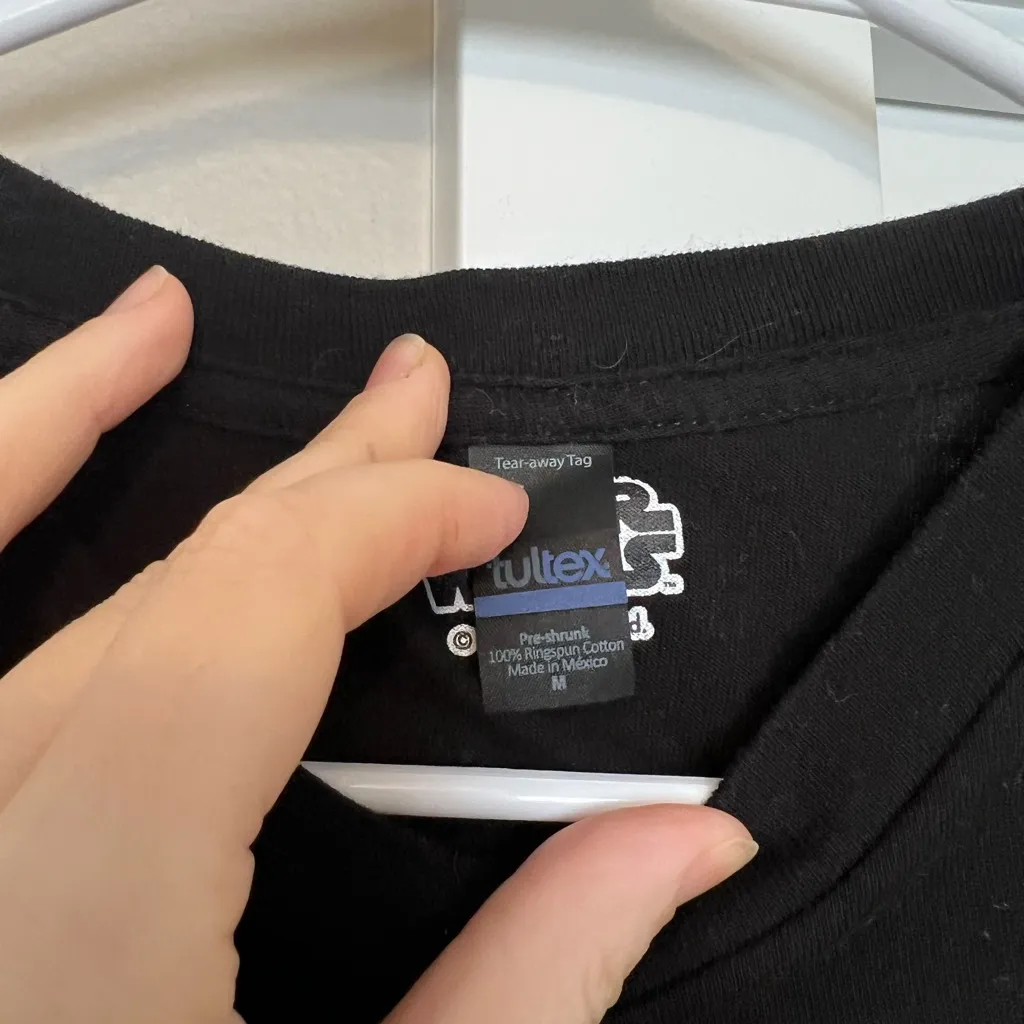 Tultex Black Tee with Baby Alien Graphic - Image 2