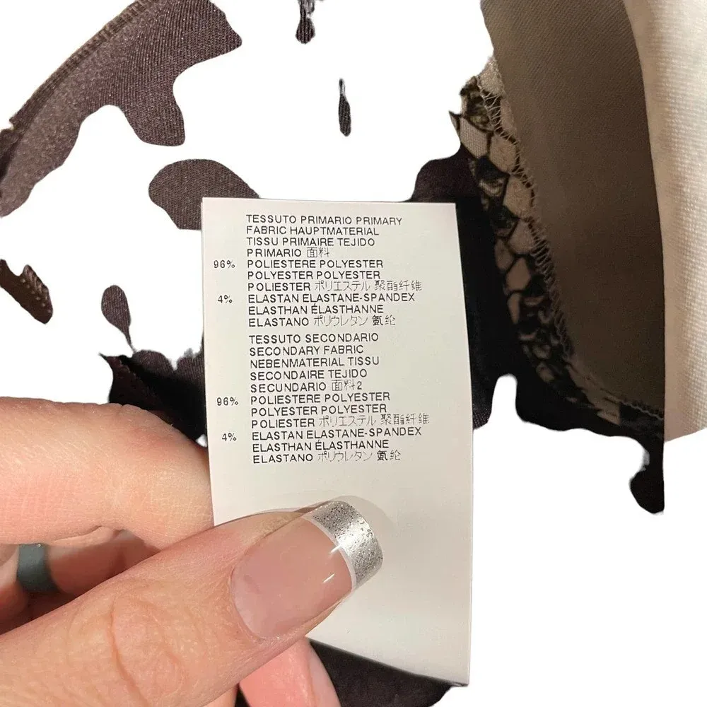 Just Cavalli Brown Python Snake‎ Print Bodycon Sheath Dress Size 36 / US 0 - Image 9