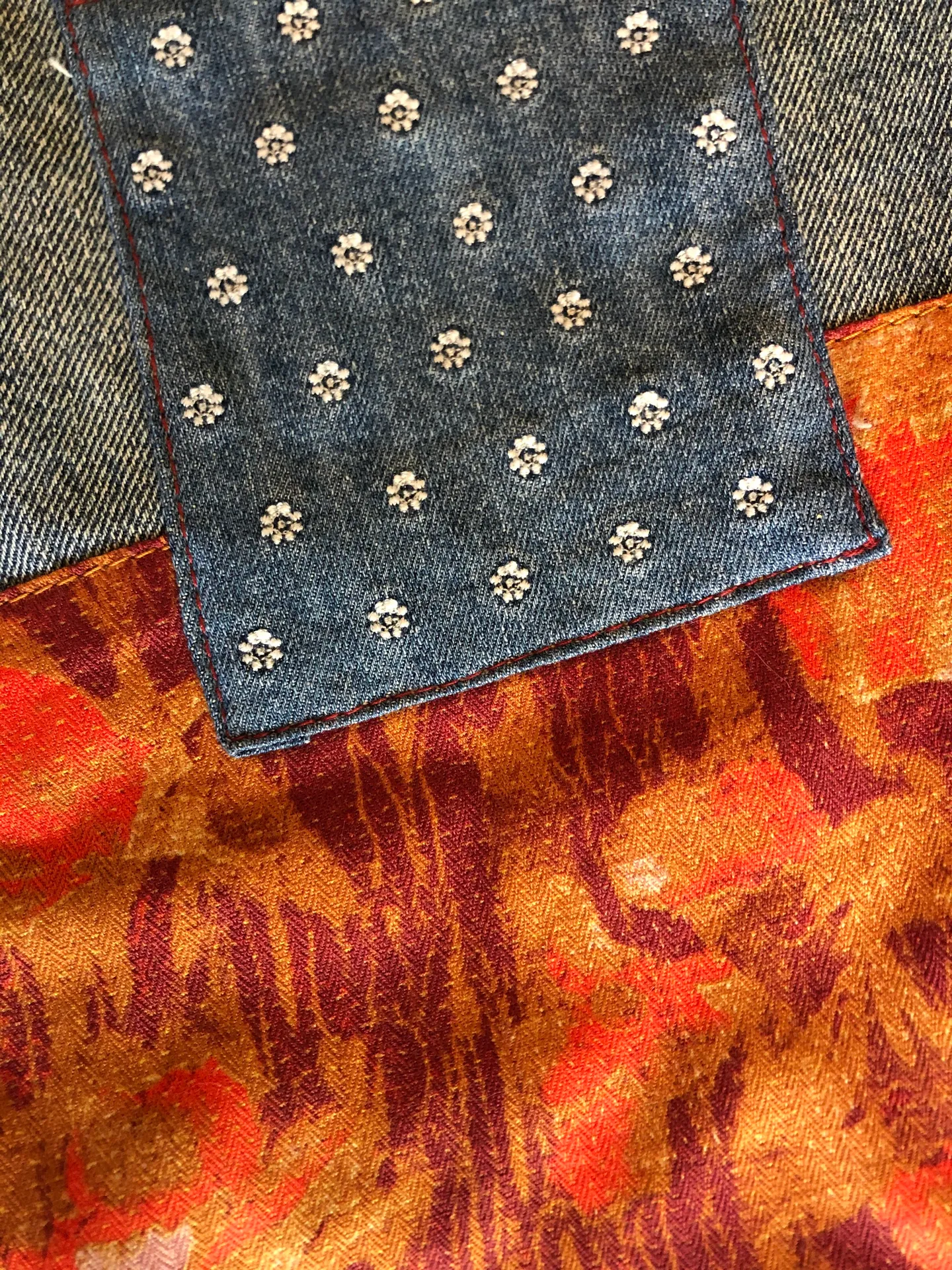 Free People Patchwork Jeans  - Image 4