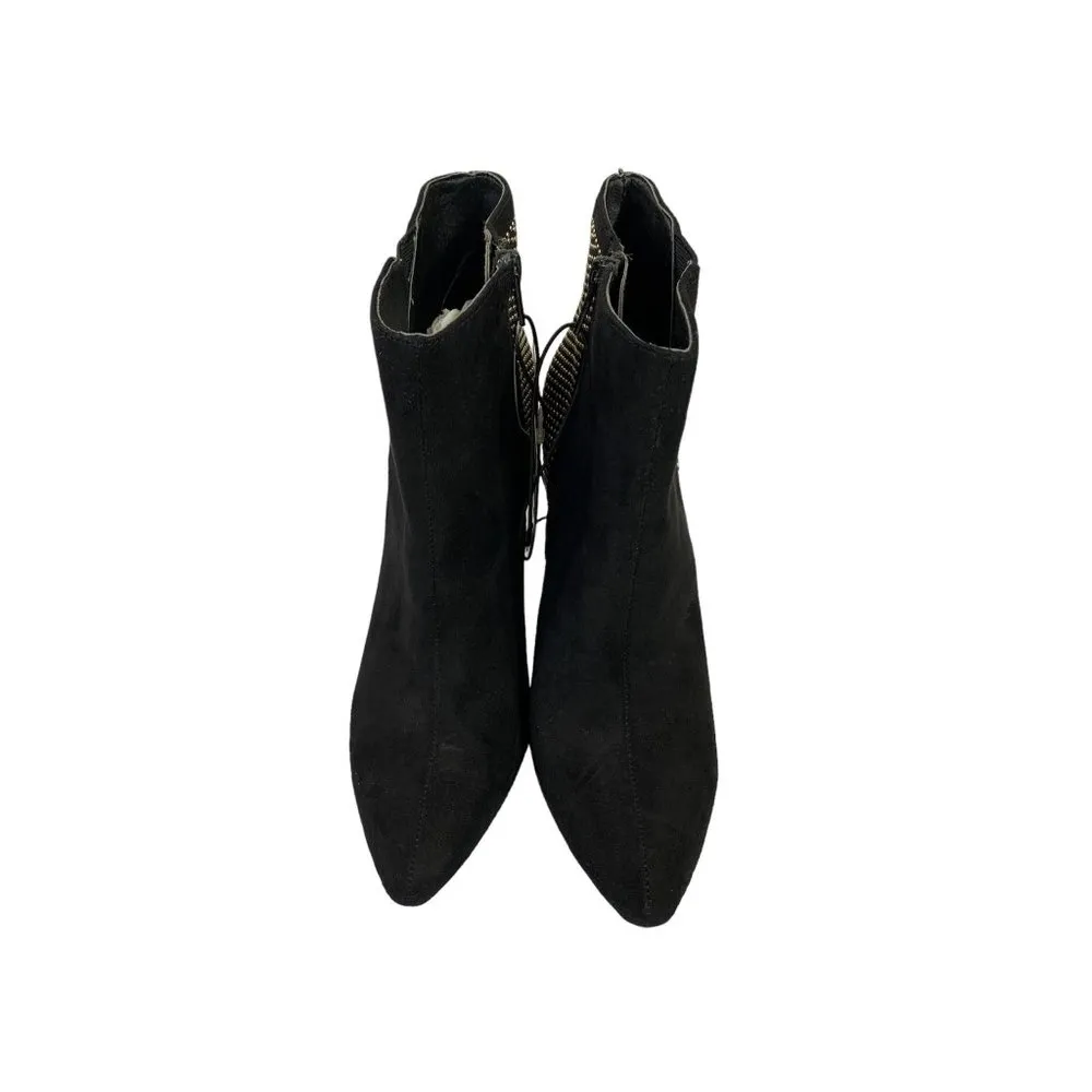Forever 21 Women's Black & Gold Ankle Booties - Image 5