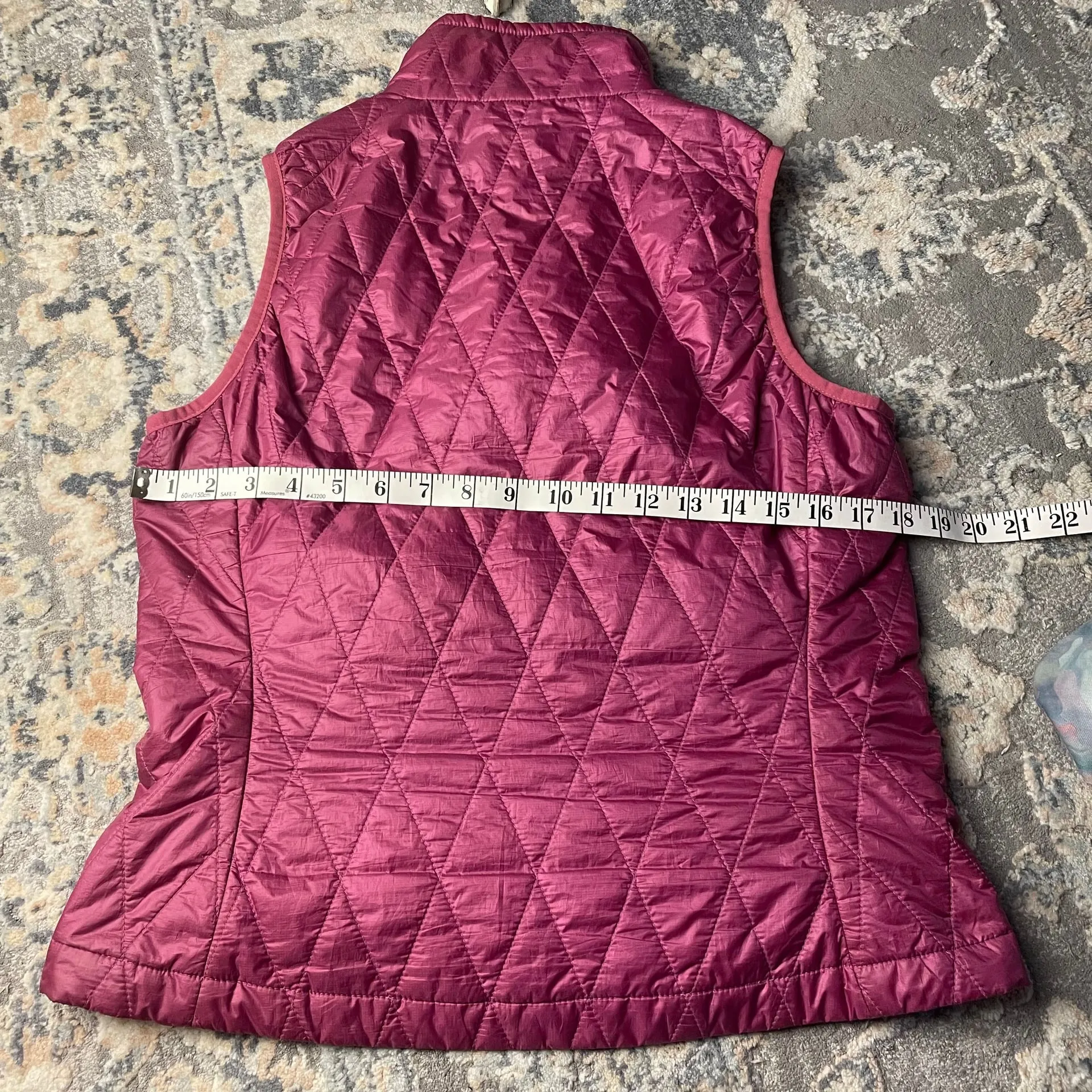 Patagonia Women's Nano Puff Quilted Vest in Magenta Pink - Image 7