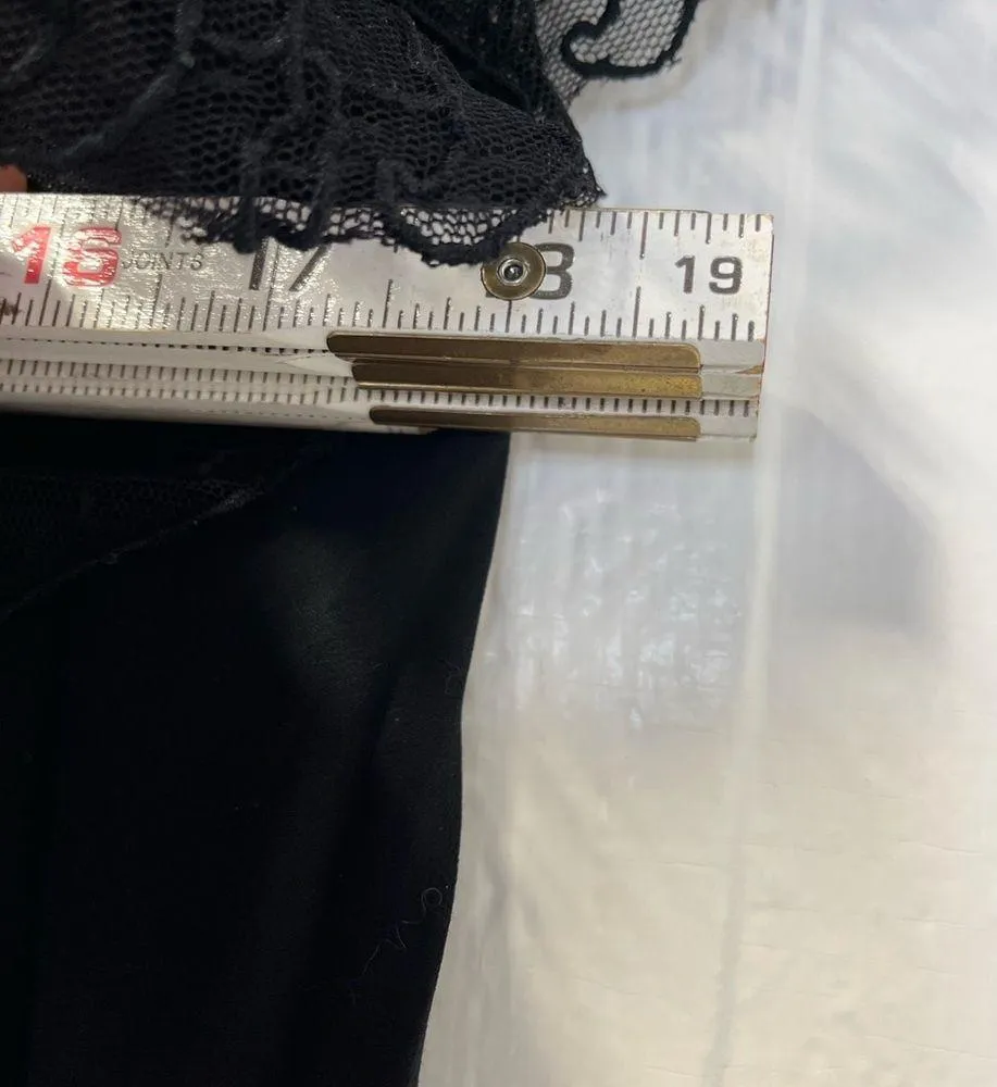 Maje Black Lucille blouse with lace ruffled sleeves 2 - Image 9