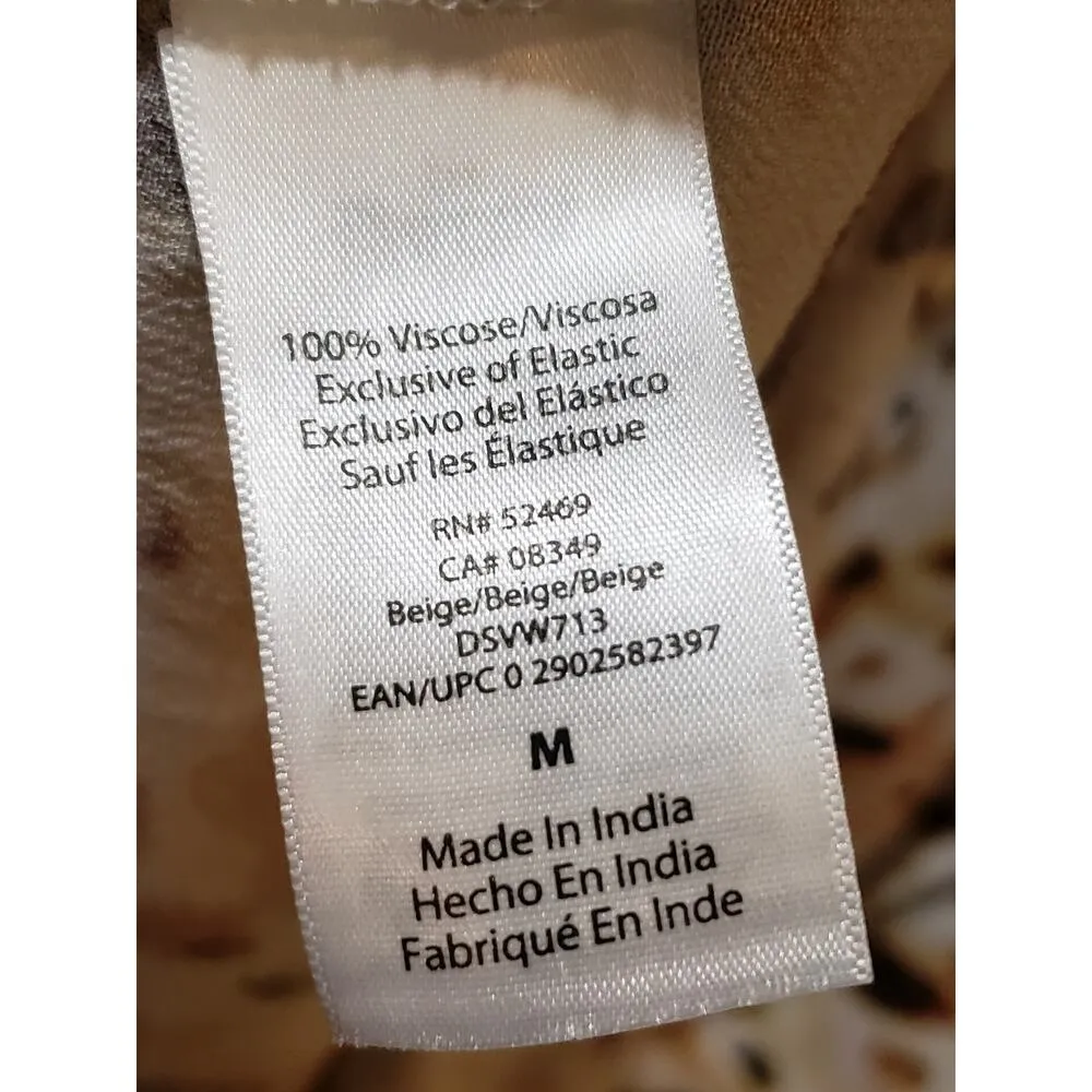 Sofia Jeans by Sofia Vergara Maxi Dress Women Medium Ivory Ruffle Trim Tie Front - Image 6