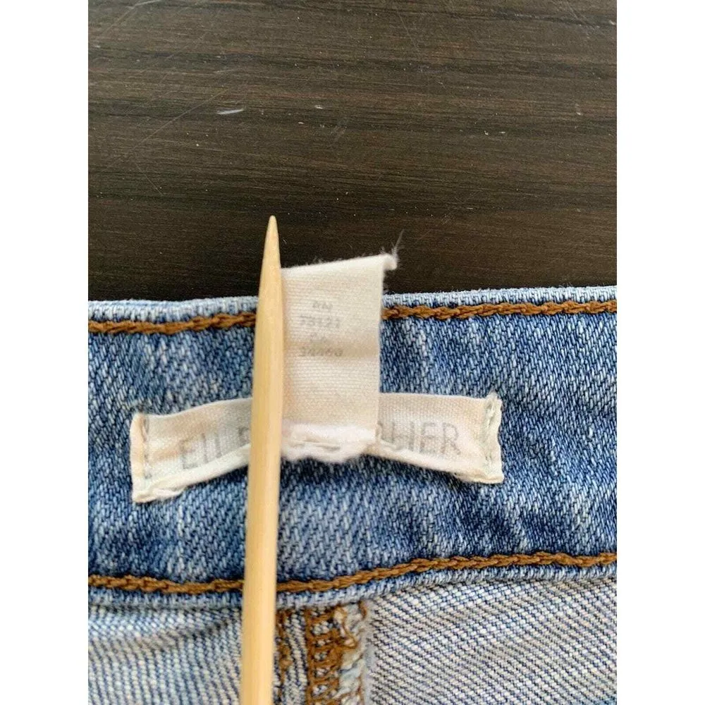 Eileen Fisher Jeans Women's Size 4‎ Medium Wash Denim Stretch Organic Cotton - Image 4