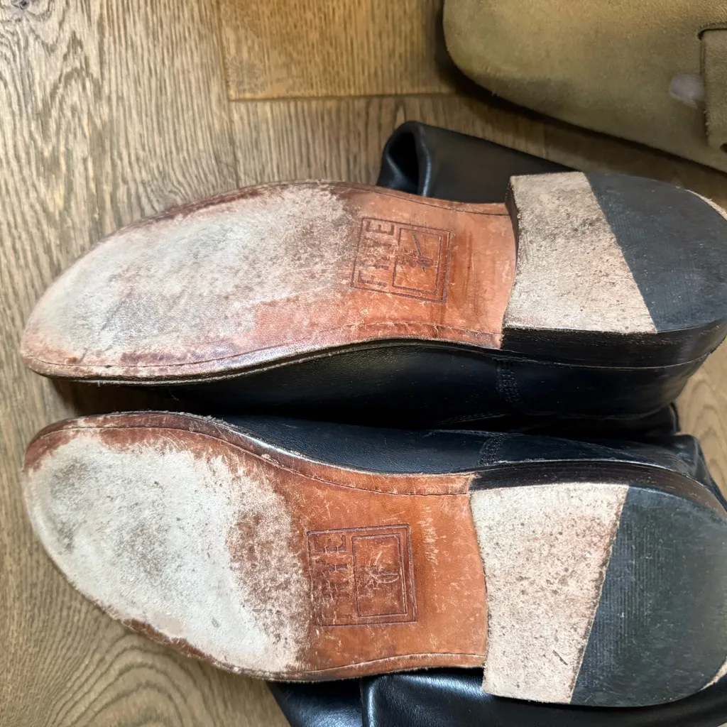 FRYE AND CO. Black Heeled Leather Riding Boots Size 7.5 - Image 7