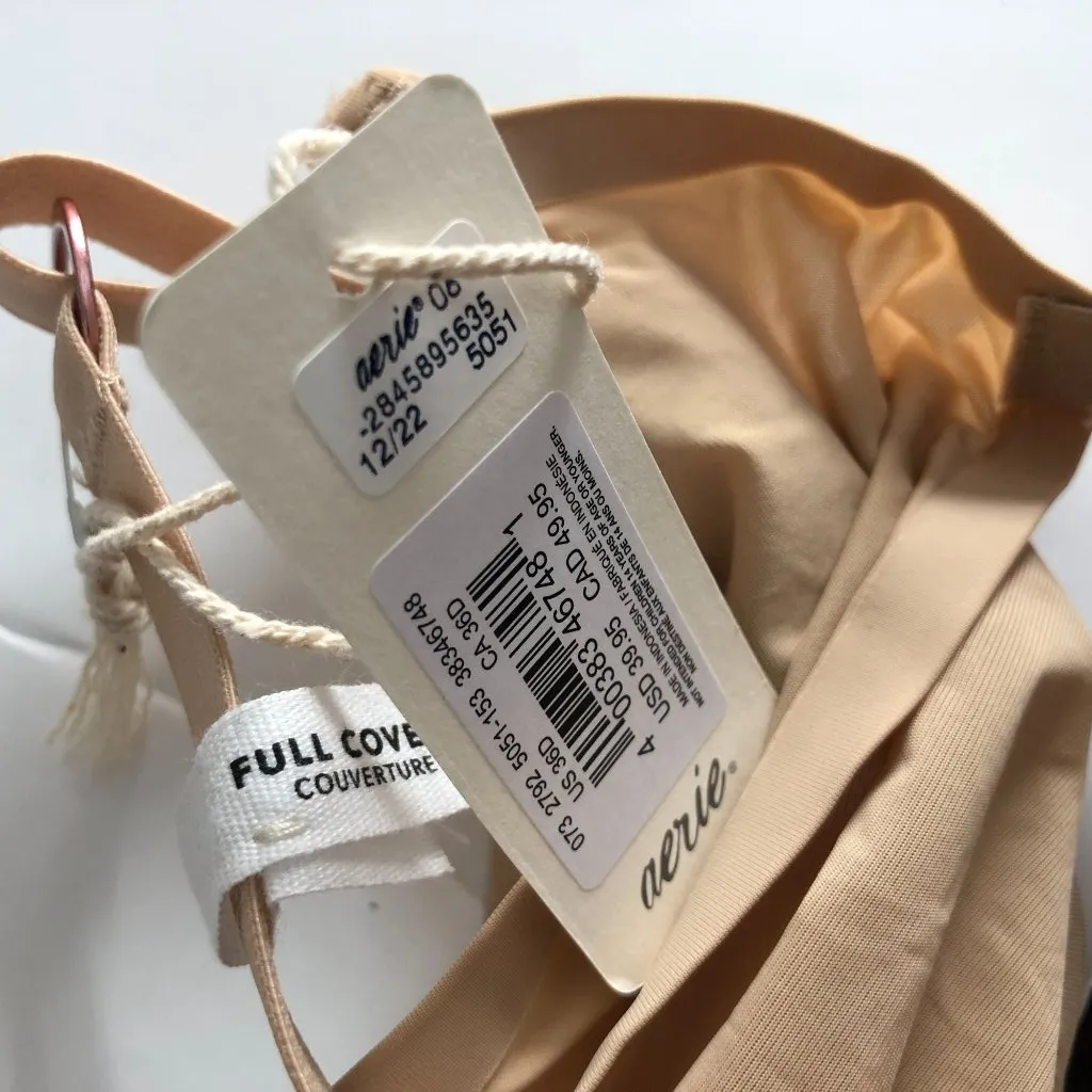 Smoothez by Aerie Bra Beige Full Coverage Unlined Underwire 36D - Image 4