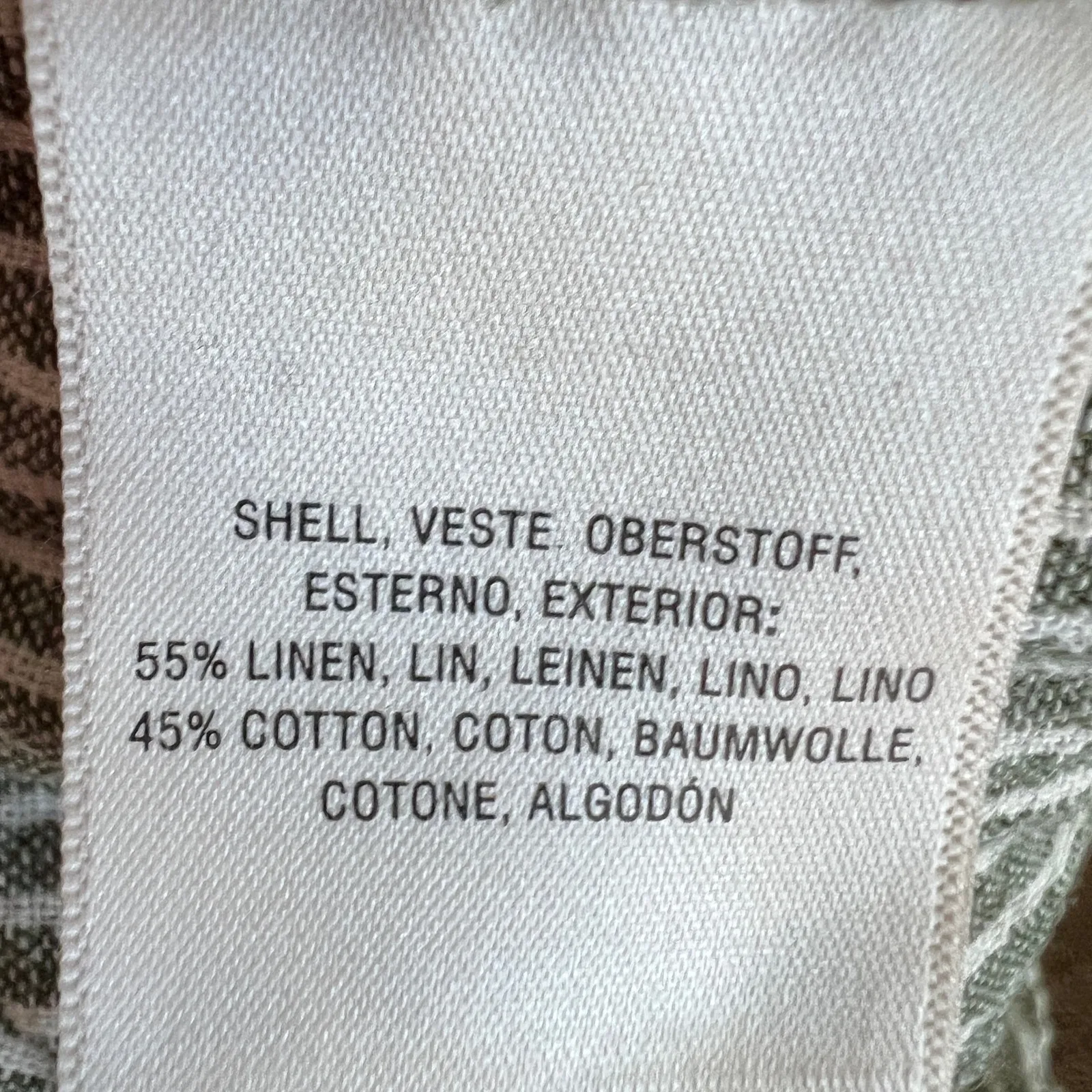 Anthropologie Seashore Striped Linen Pants Green Coastal Minimalist‎ XS - Image 6